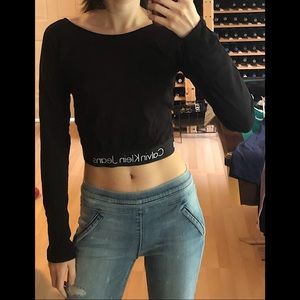 Calvin Klein jeans cropped top